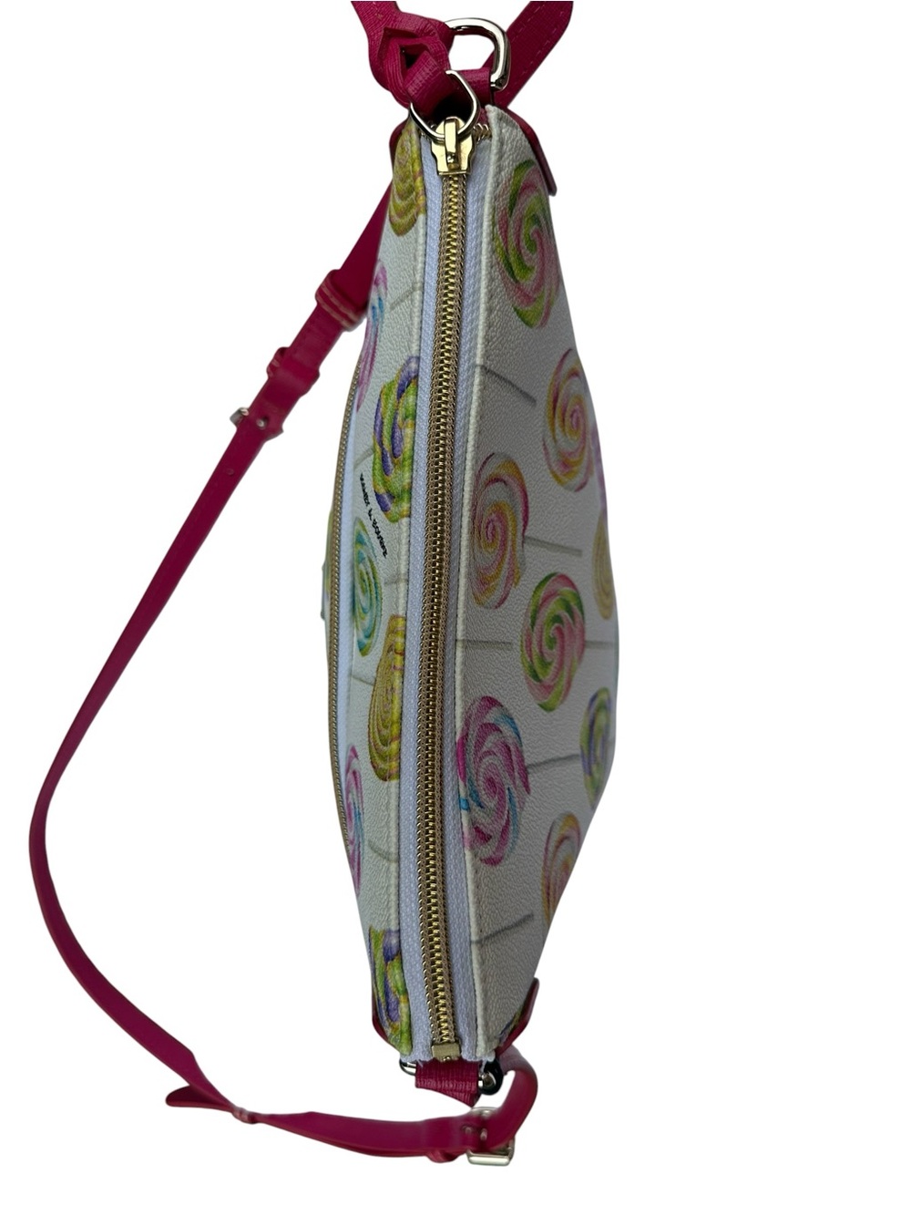 RARE Dooney & Bourke Lollipop Swirl Coated Cotton Letter Carrier Crossbody Purse - Picture 9 of 15